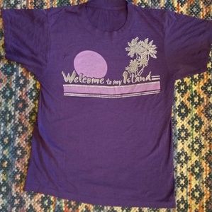 Vintage Welcome to my island t shirt